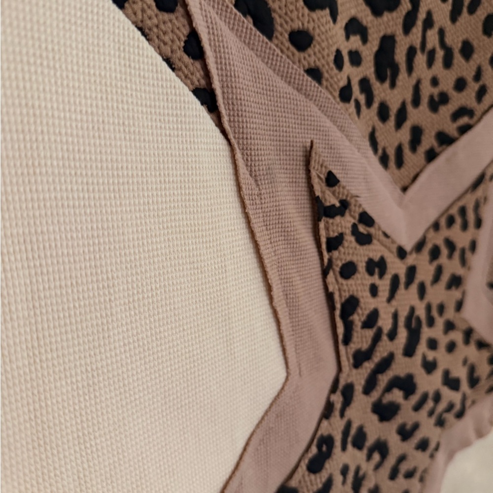 Mixed media NWT STAR  Panel Leopard Sweatshirt - Beige & Camel xl -xxl - Picture 2 of 8